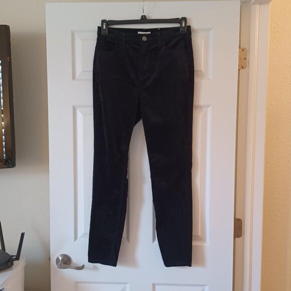 NWOT LOFT "Made and Loved" Modern Velvet Skinny Jeans in Black Size 8 (29) - Picture 6 of 12